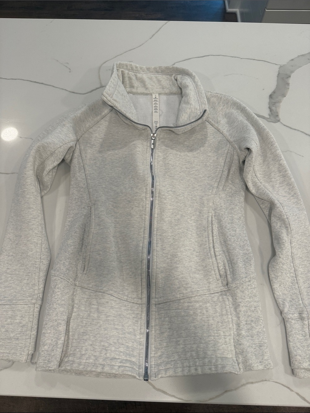 Lululemon Light Gray Full-Zip Women's Jacket